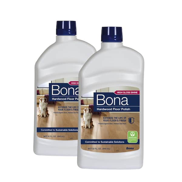 Bona 32 oz. Hardwood Floor Polish High Gloss (2-Pack) AX0003620
