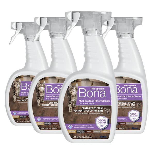 Bona 32 oz. Multi-Surface Floor Cleaner, Cat Formulation (4-Pack) AX0003656
