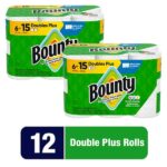 Bounty White, Select-A-Size Paper Towel Roll (12 Double Plus Rolls) 081016561162