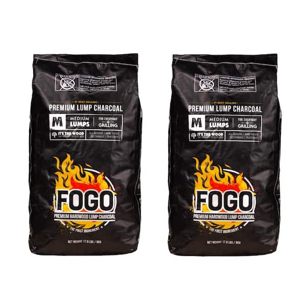 FOGO 17.6 lbs. Premium Wood Lump Charcoal (2-Pack) FB17-2