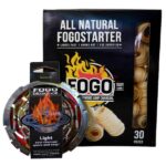FOGO Charcoal Firestarters and Blazaball Fire Starter Combo Kit FS30+BL