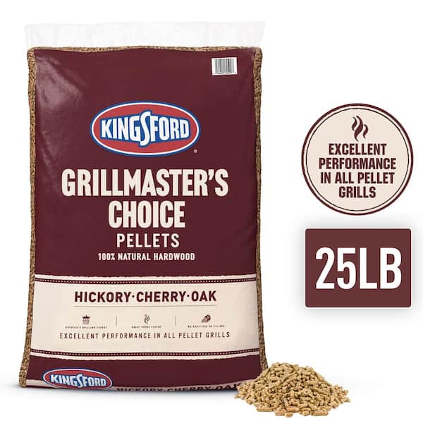 Kingsford 25 lbs. Bag Hickory Oak and Cherry Wood Pellets Grill Master's Choice Blend 10044600605095