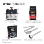Kingsford Portable Charcoal Grilling Kit in Gray with 4 lb Kingsford Charcoal and Grilling Tools 10044600603916