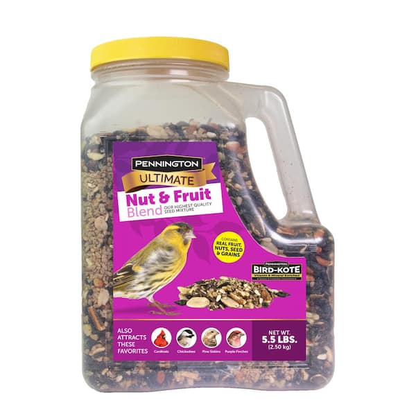 Pennington Ultimate 5.5 lbs. Nut and Fruit Bird Seed Food Blend Jug 100551205