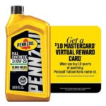 Pennzoil 1 qt. Full Synthetic Motor Oil SAE 0W-20 550058594
