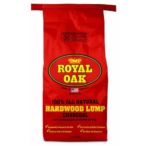 Royal Oak 15.44 lbs. 100% All Natural Hardwood Lump Charcoal (4-Pack) 800002134