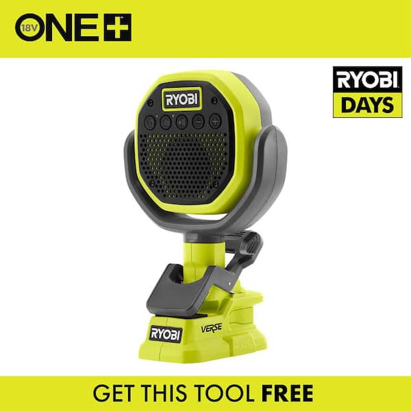 RYOBI ONE+ 18V Cordless VERSE Clamp Speaker (Tool Only) PCL615B