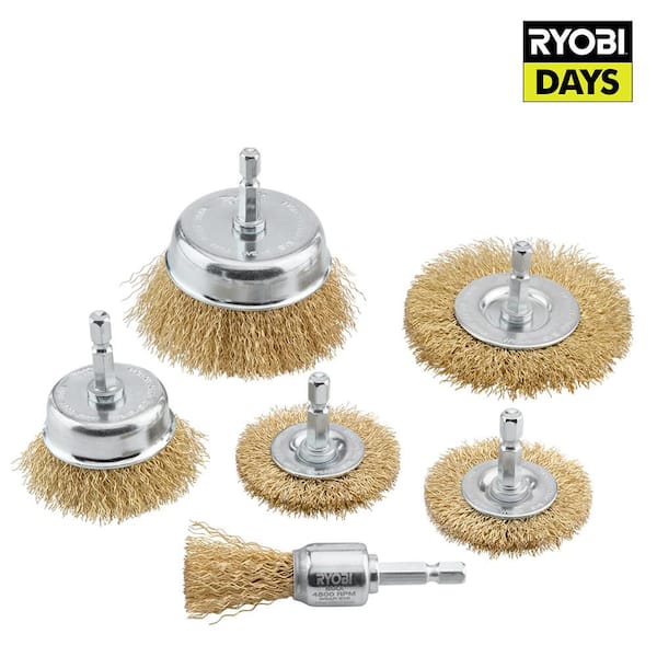 RYOBI Wire Wheel Assortment Set (6-Piece) A72601