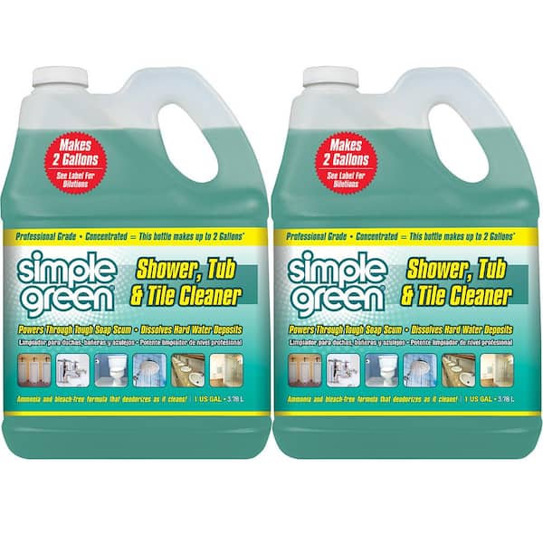 Simple Green 1 Gal. Pro Grade Shower, Tub and Tile Cleaner (2-Pack) 7170101700001