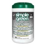 Simple Green 10 in. x 11.75 in. Multi-Purpose Safety Towels (75 Per Canister) SMP13351