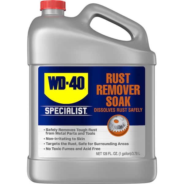 WD-40 SPECIALIST 1 Gal. Rust Remover Soak, Dissolves Rust Safely, Biodegradable 300042