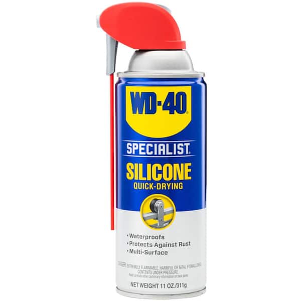 WD-40 SPECIALIST 11 oz. Silicone, Quick-Drying Lubricant with Smart Straw Spray (2-Pack) 61199
