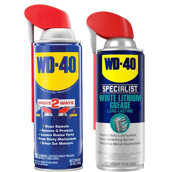 WD-40 SPECIALIST 12 oz. Original WD-40 Formula and 10 oz. White Lithium Grease 611925