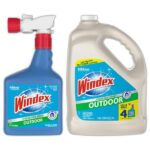 Windex 160 fl. oz. Blue Bottle Outdoor Glass Cleaner Sprayer and Outdoor Glass Cleaner Refill 336410